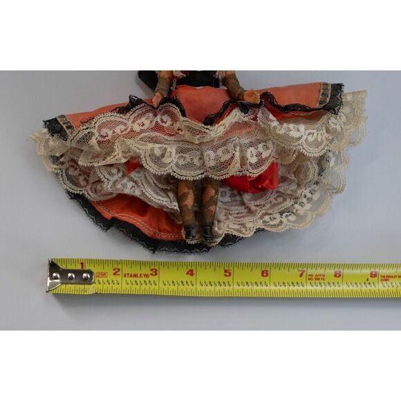 Vintage French Cabaret Can Can Or Flamenco Dancer Doll 1940s 1950s 1960s - Picture 5 of 9